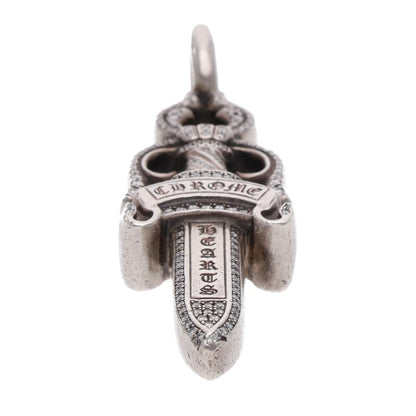 Chrome Hearts DOUBLE DAGGER PAVE Diamond Pendant