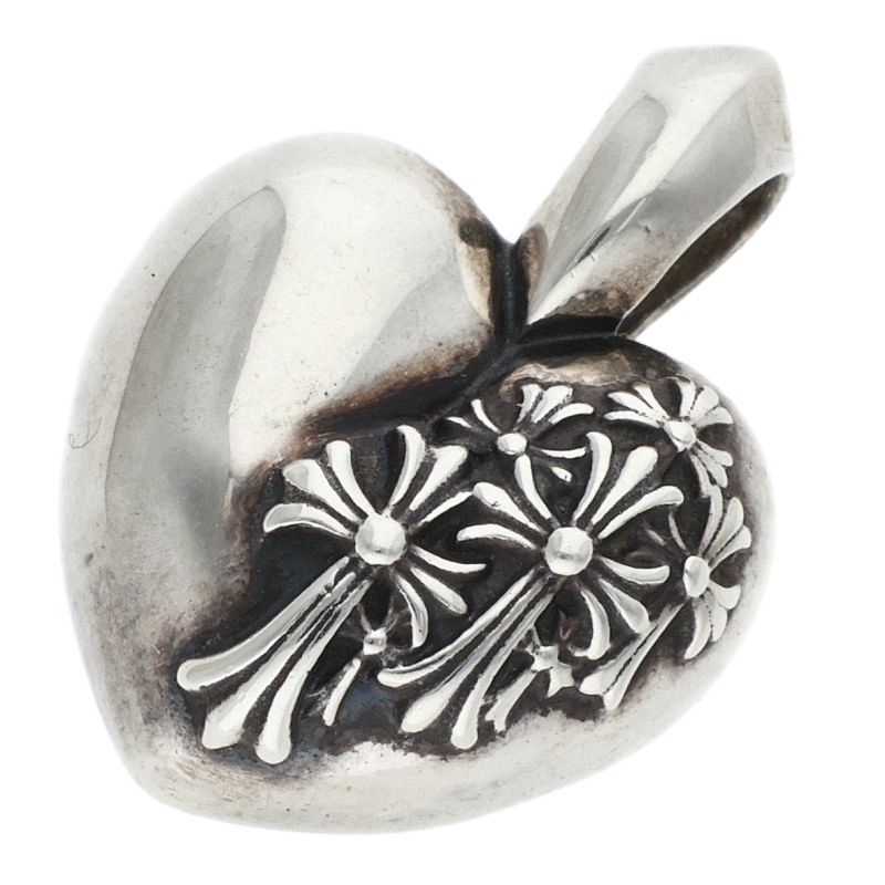 Chrome Hearts RIP Heart Silver Necklace 925