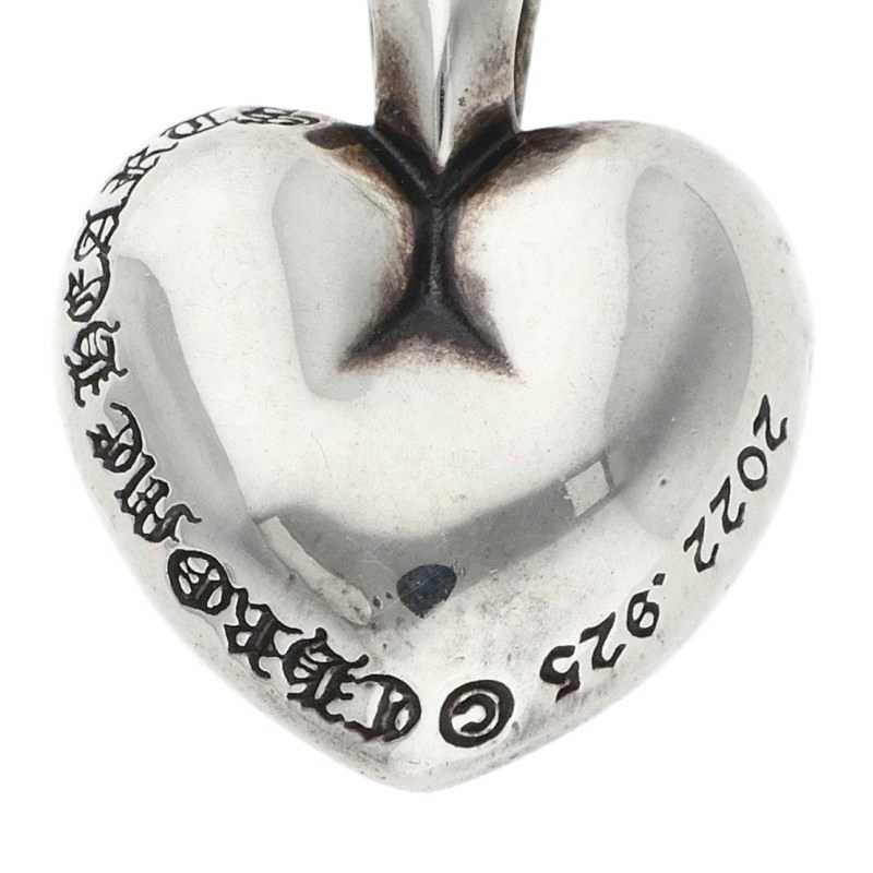 Chrome Hearts RIP Heart Silver Necklace 925