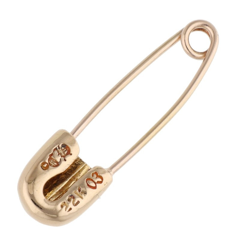 Chrome Hearts 22K SAFETY PIN S Pendant Yellow Gold