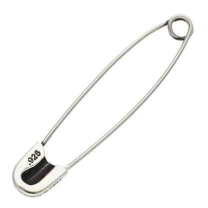 Chrome Hearts SAFETYPIN LG 1DIA Silver Pendant Silver/Clear