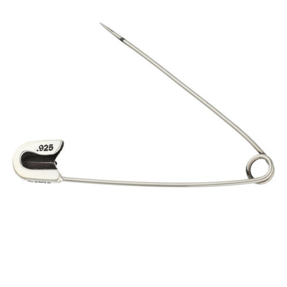 Chrome Hearts SAFETYPIN LG 1DIA Silver Pendant Silver/Clear