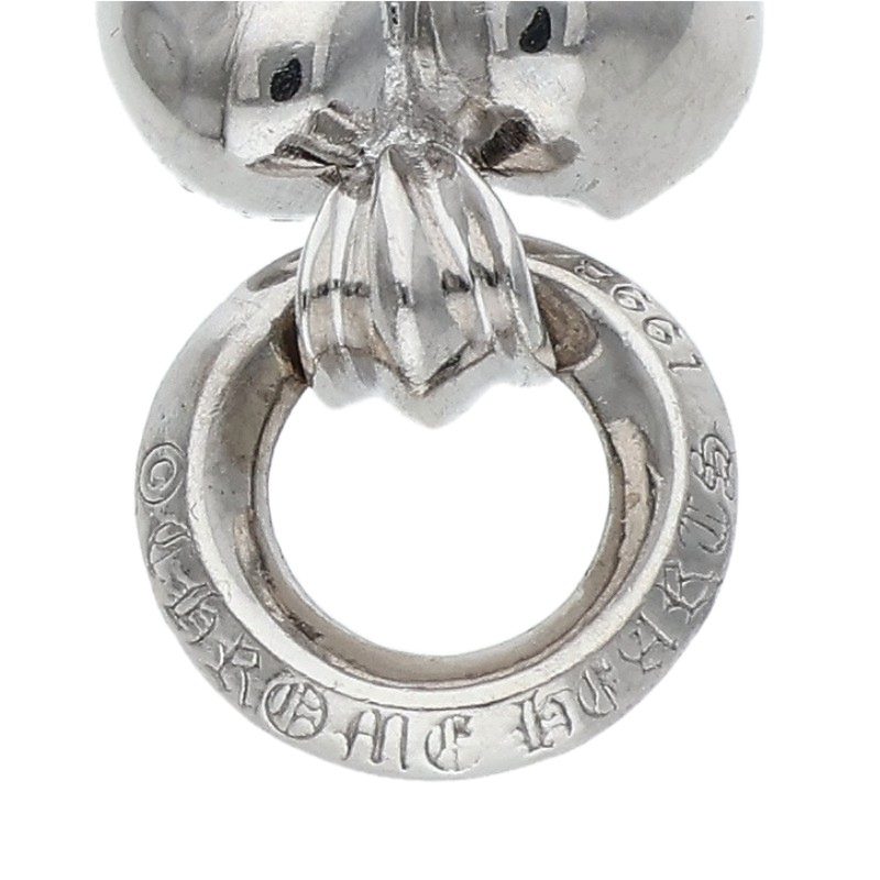 Chrome Hearts 18K Heart Charm Pave Pink Sapphire Necklace