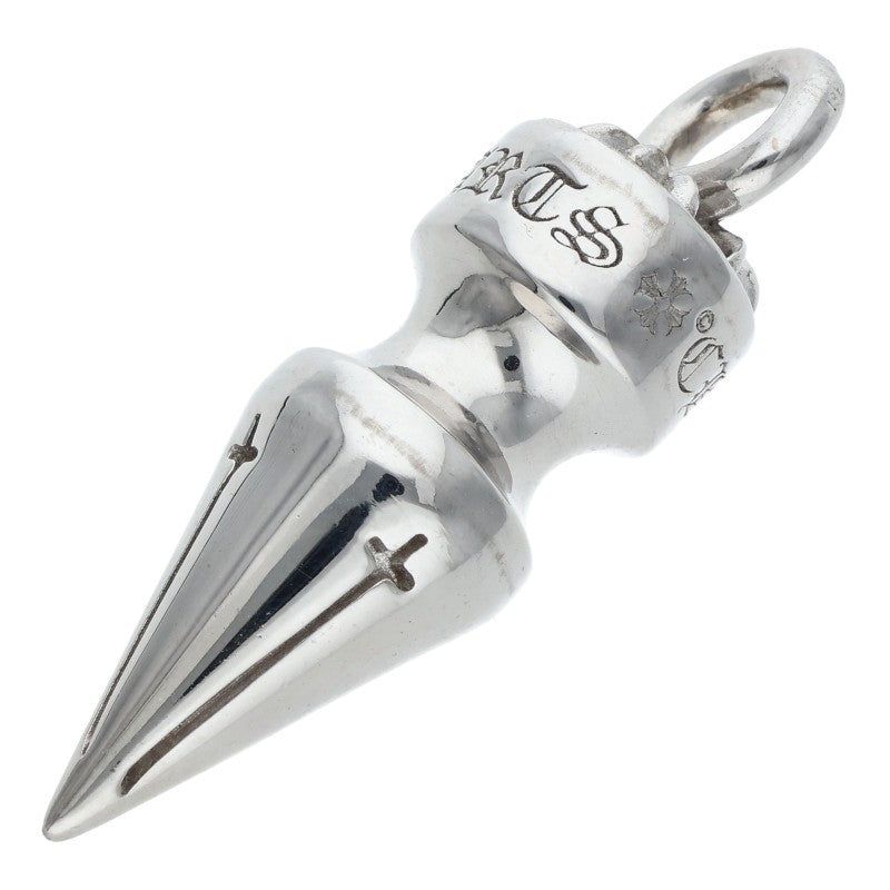 Chrome Hearts 18K XL Spike White Gold Pendant