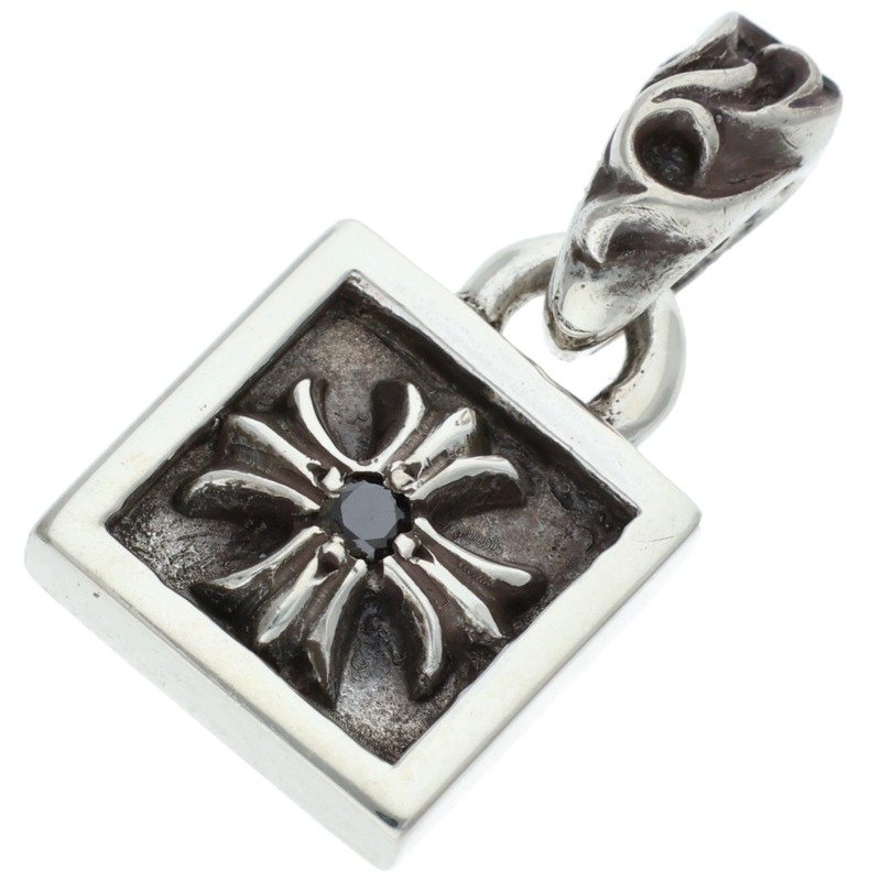 Chrome Hearts Framed CH Plus 1 Black Diamond Charm