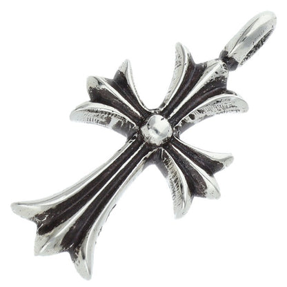 Chrome Hearts Tiny Fat Cross PAVE Black Diamond Necklace