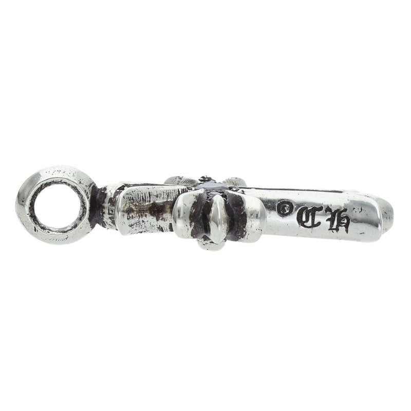 Chrome Hearts Tiny Fat Cross PAVE Black Diamond Necklace