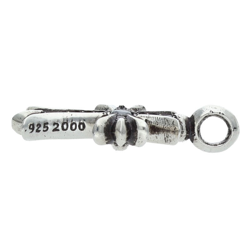 Chrome Hearts Tiny Fat Cross PAVE Black Diamond Necklace