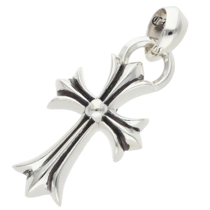 Chrome Hearts Small CH Cross W Bale Silver Pendant
