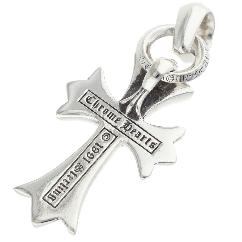 Chrome Hearts Small CH Cross W Bale Silver Pendant
