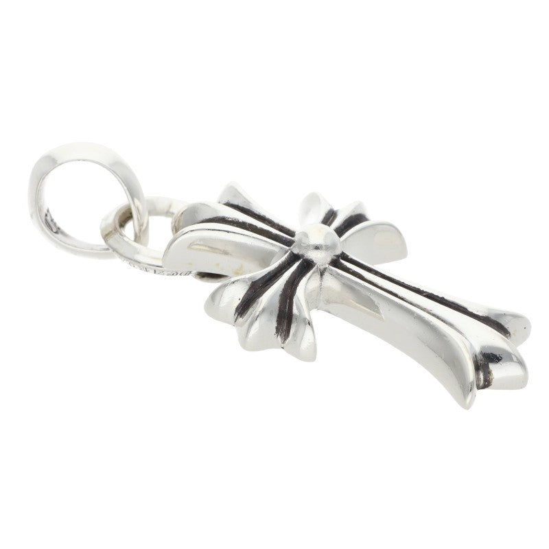 Chrome Hearts Small CH Cross W Bale Silver Pendant