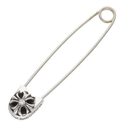 Chrome Hearts Large Safety Pin 1 Diamond Necklace Size LARGE