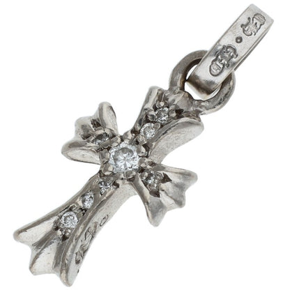 Chrome Hearts 18K White Gold Babyfat Pave Diamond Charm