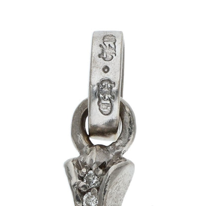 Chrome Hearts 18K White Gold Babyfat Pave Diamond Charm