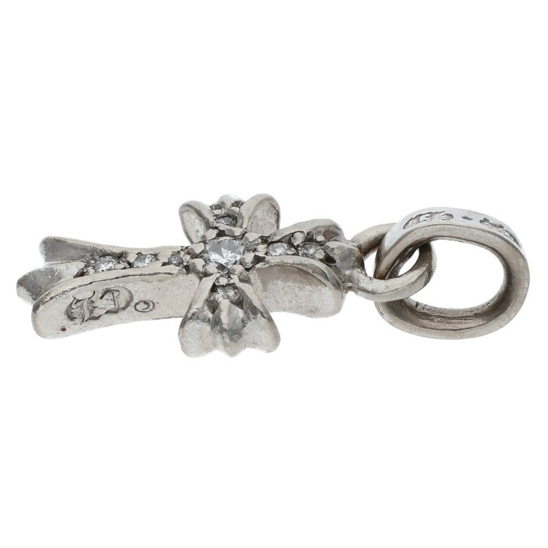 Chrome Hearts 18K White Gold Babyfat Pave Diamond Charm