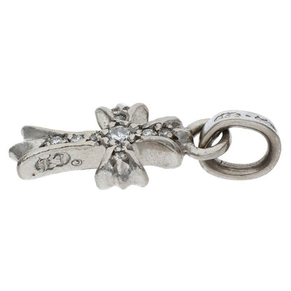 Chrome Hearts 18K White Gold Babyfat Pave Diamond Charm
