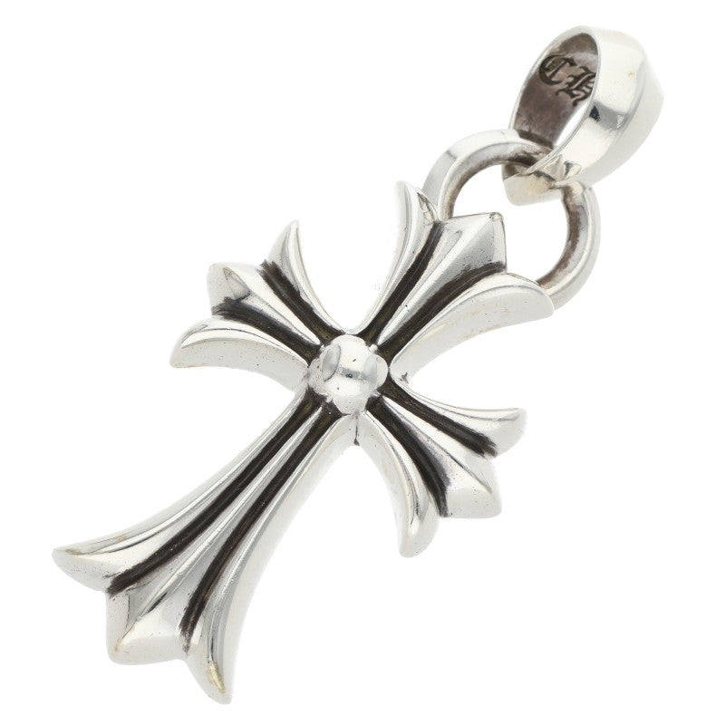 Chrome Hearts Small CH Cross W Bale Silver Pendant