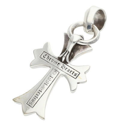 Chrome Hearts Small CH Cross W Bale Silver Pendant
