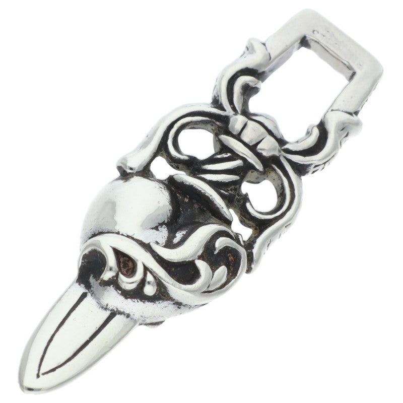 Chrome Hearts Dagger Heart Sterling Silver Necklace
