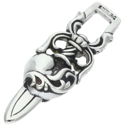 Chrome Hearts Dagger Heart Sterling Silver Necklace
