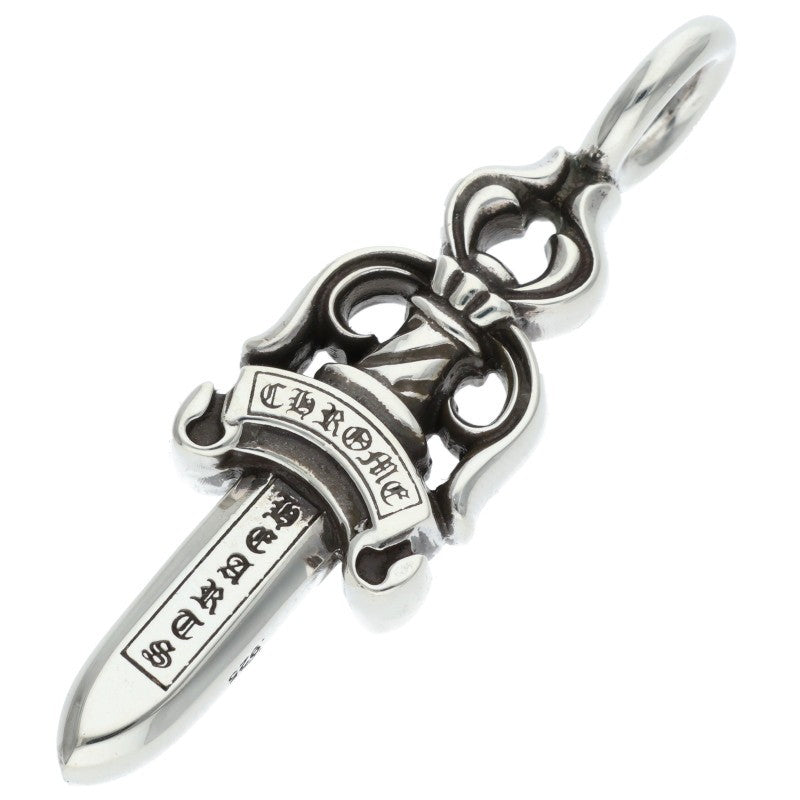 Chrome Hearts Double Dagger Silver Necklace Top