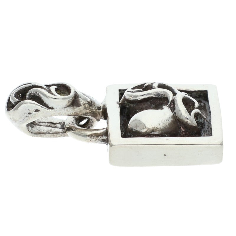 Chrome Hearts FRAMED HEART Silver Charm