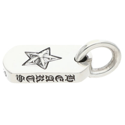 Chrome Hearts D T Tiny Star Dog Tag Silver Pendant
