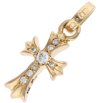 Chrome Hearts 22K Gold Babyfat Pave Diamond Charm Multi