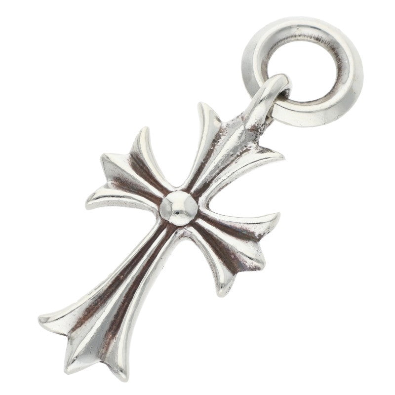 Chrome Hearts TINY CH CROSS Charm Necklace Silver