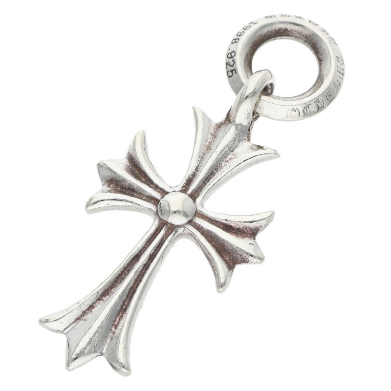 Chrome Hearts TINY CH CROSS Charm Necklace Silver