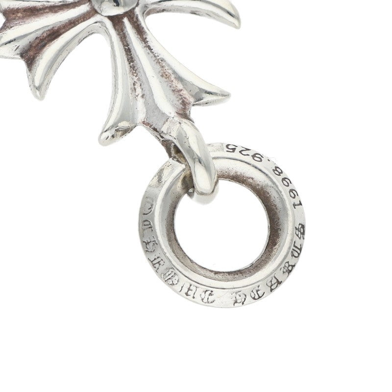 Chrome Hearts TINY CH CROSS Charm Necklace Silver