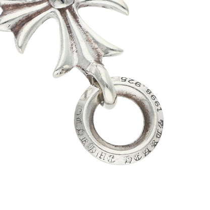 Chrome Hearts TINY CH CROSS Charm Necklace Silver