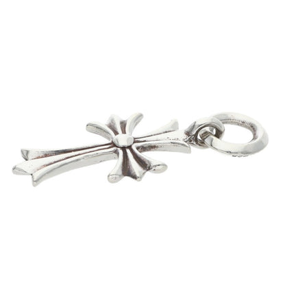 Chrome Hearts TINY CH CROSS Charm Necklace Silver