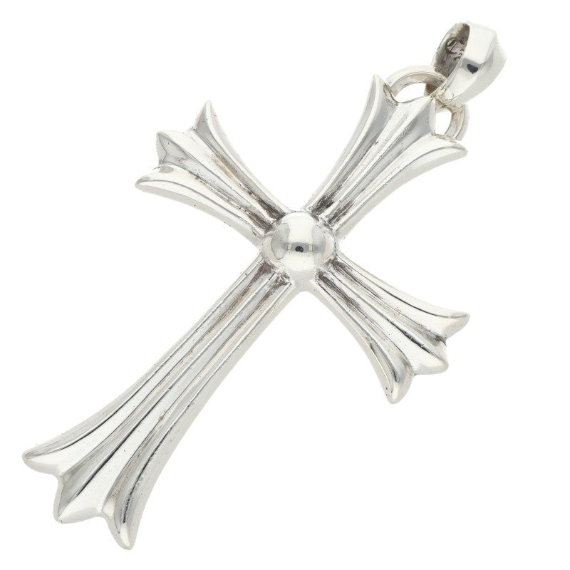 Chrome Hearts Large CH Cross W Bail Silver Necklace Pendant