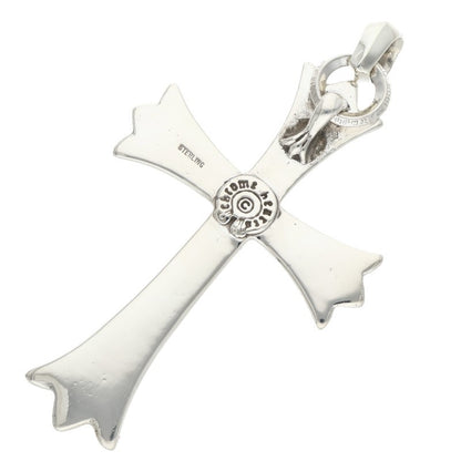 Chrome Hearts Large CH Cross W Bail Silver Necklace Pendant