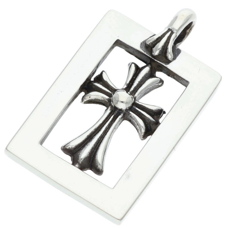 Chrome Hearts FRMD OPN BBYFAT Silver Necklace Pendant