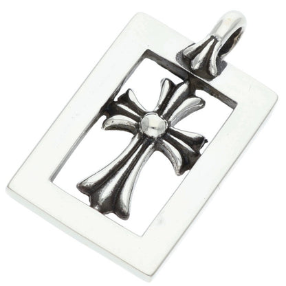 Chrome Hearts FRMD OPN BBYFAT Silver Necklace Pendant