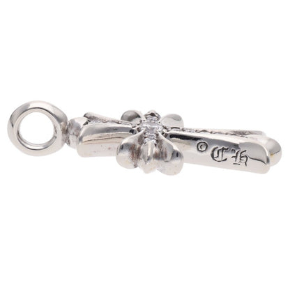 Chrome Hearts Pave Diamond Tiny Fat Cross Pendant