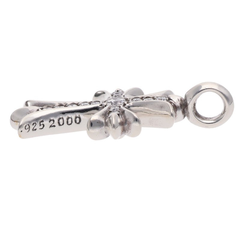 Chrome Hearts Pave Diamond Tiny Fat Cross Pendant