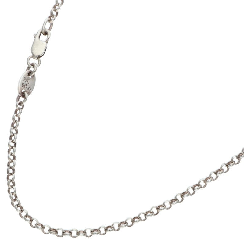 Chrome Hearts 925 Silver Roll Chain Necklace Size 18 Inch