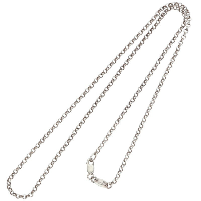 Chrome Hearts 925 Silver Roll Chain Necklace Size 18 Inch