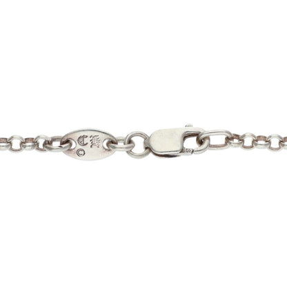 Chrome Hearts 925 Silver Roll Chain Necklace Size 18 Inch