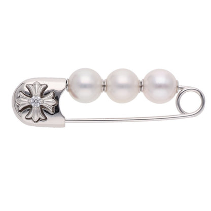 Chrome Hearts MIKIMOTO CH Plus Pearl WG Pin Brooch Pendant