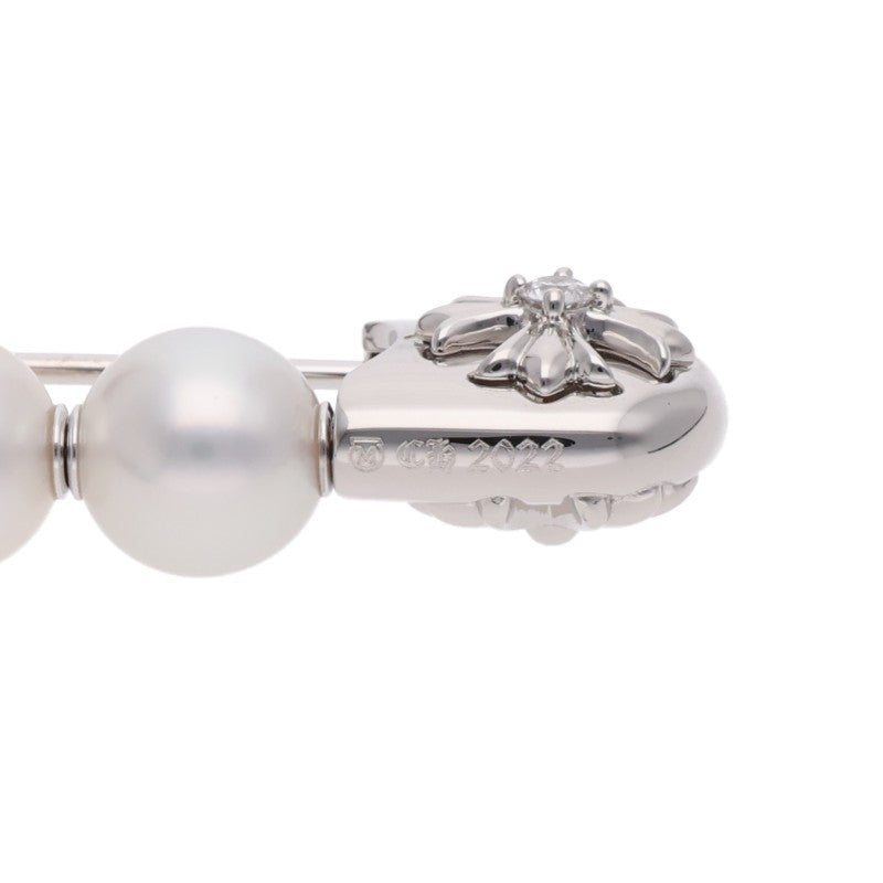 Chrome Hearts MIKIMOTO CH Plus Pearl WG Pin Brooch Pendant