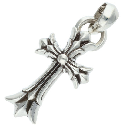 Chrome Hearts DBL CH CRS SML W BALE Silver Pendant