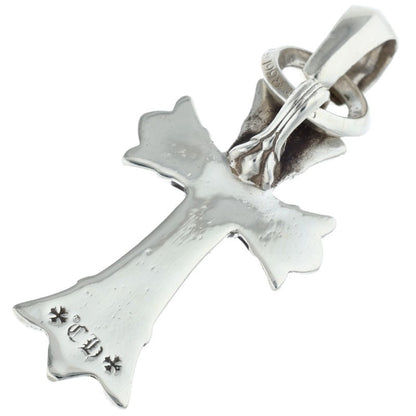 Chrome Hearts DBL CH CRS SML W BALE Silver Pendant
