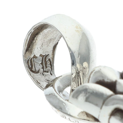 Chrome Hearts DBL CH CRS SML W BALE Silver Pendant