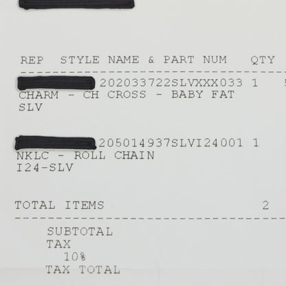 Chrome Hearts Baby Fat CRS BBYFAT Silver Charm