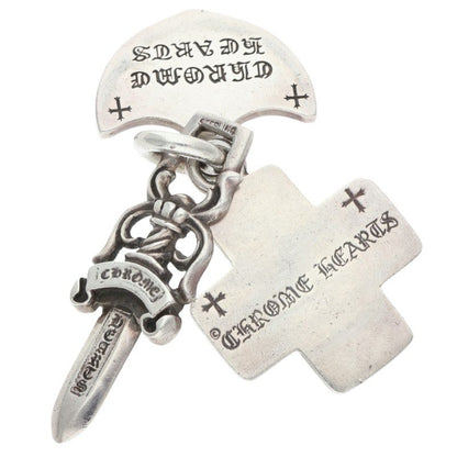 Chrome Hearts 3 Trinkets 925 Silver Pendant Necklace