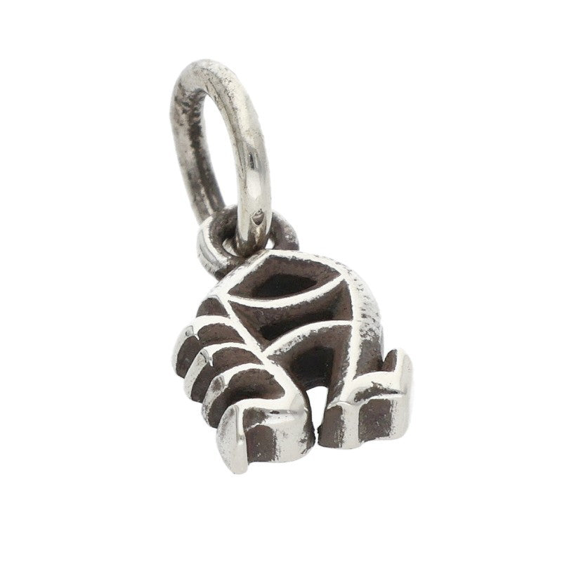 Chrome Hearts N Initial Alphabet Stack Charm Silver